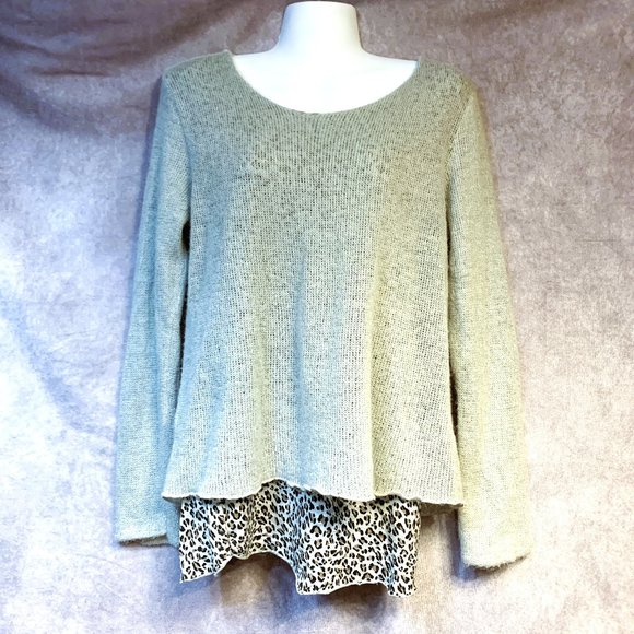Layered Mohair Sweater Top - Picture 1 of 6